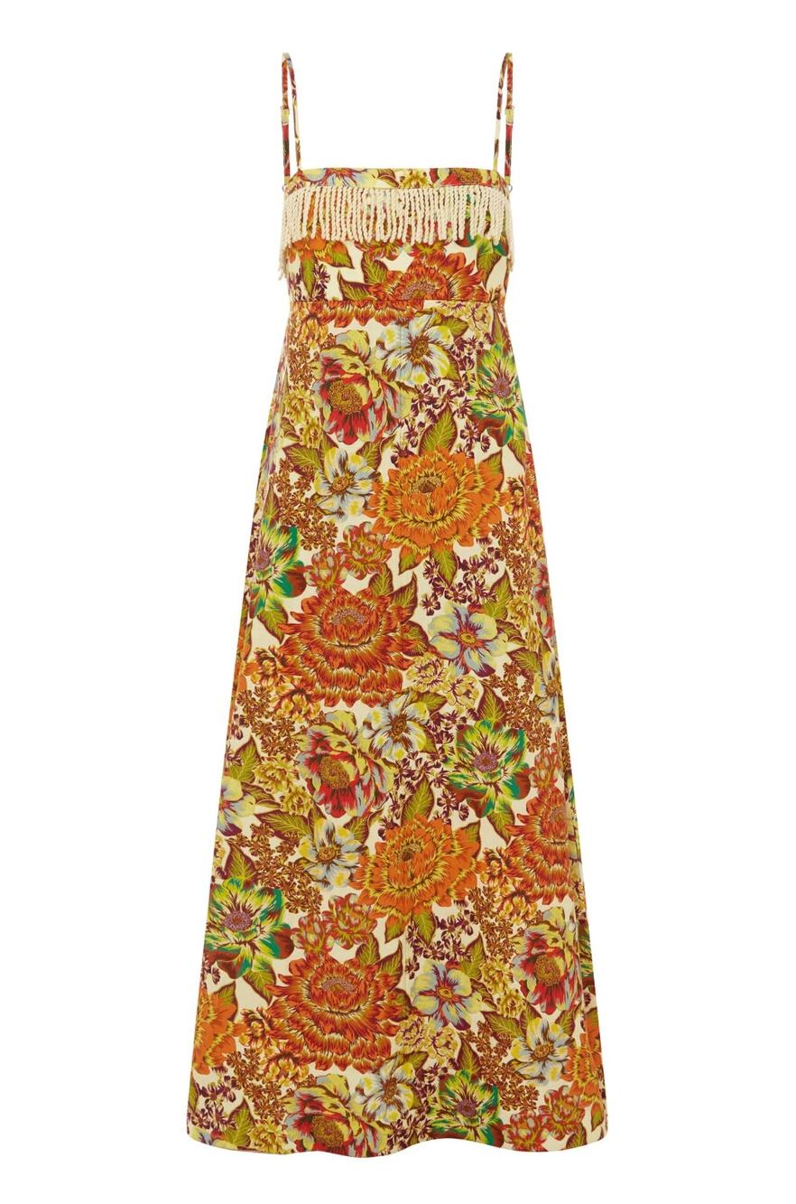Alemais LANA SQUARE NECK DAY DRESS
